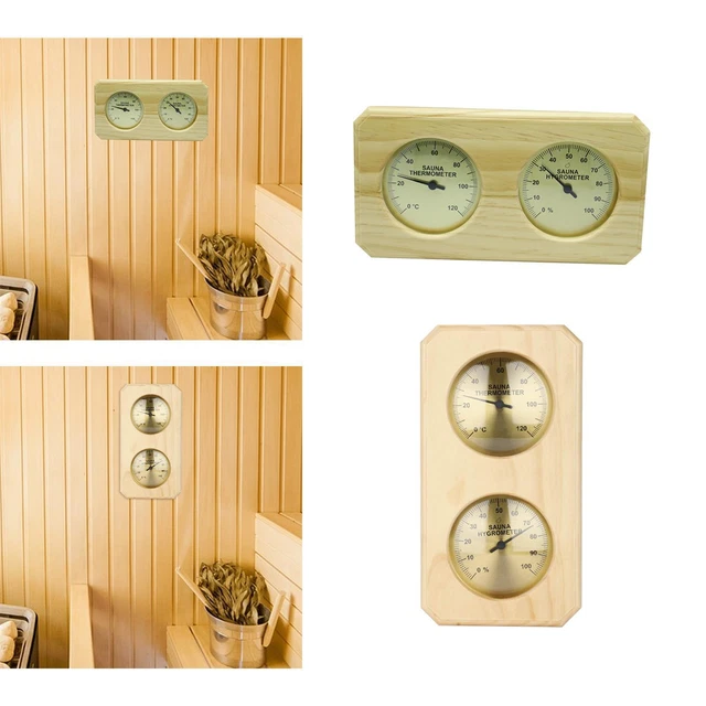 Thermomètre-hygromètre Numérique 2 En 1 Pour Sauna – Bois, Plage 0-120°C Et 0-100%, Pour Hammam Ou Atelier - 11