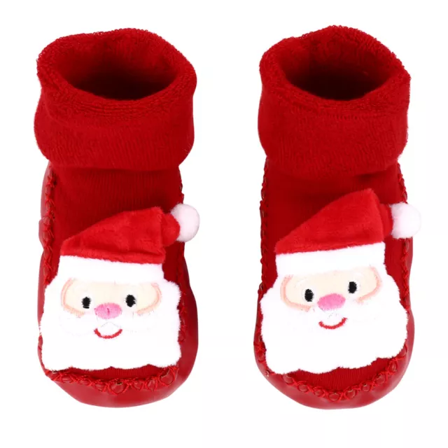 Combed Cotton Christmas Baby Shoes and Socks Toddler Child Boys