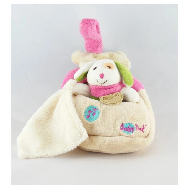 Doudou chien mouchoir niche Baby nat  - 11447