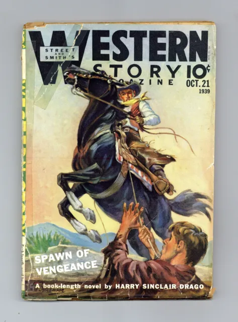 Western Story Magazine Pulp 1st Series Oct 21 1939 Vol. 177 #4 VG