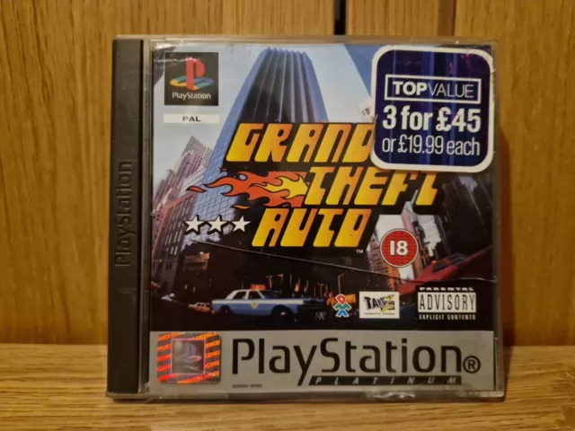 PS1 - Grand Theft Auto -- Platinum Edition (Sony PlayStation 1, 1999)