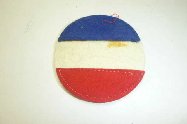 A  Pre World War 2 U S Army Ground Forces Felt on Felt Patch Stain