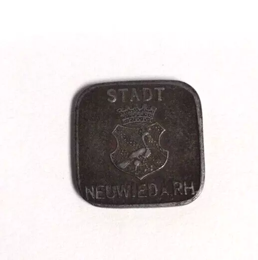 1917 Neuwied Notgeld 10 Pfennig Germany Iron Old Coin Kriegsgeld