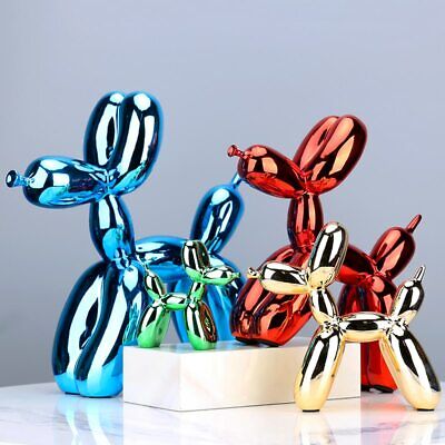Nordic Resin Dog Crafts Ballon Hund Skulptur Desktop Tier Dekor Ornament