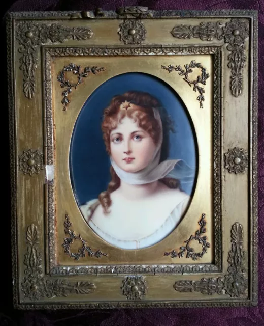 Hand Painted Porcelain Plaque  QUEEN LOUISE of PRUSSIA!!!