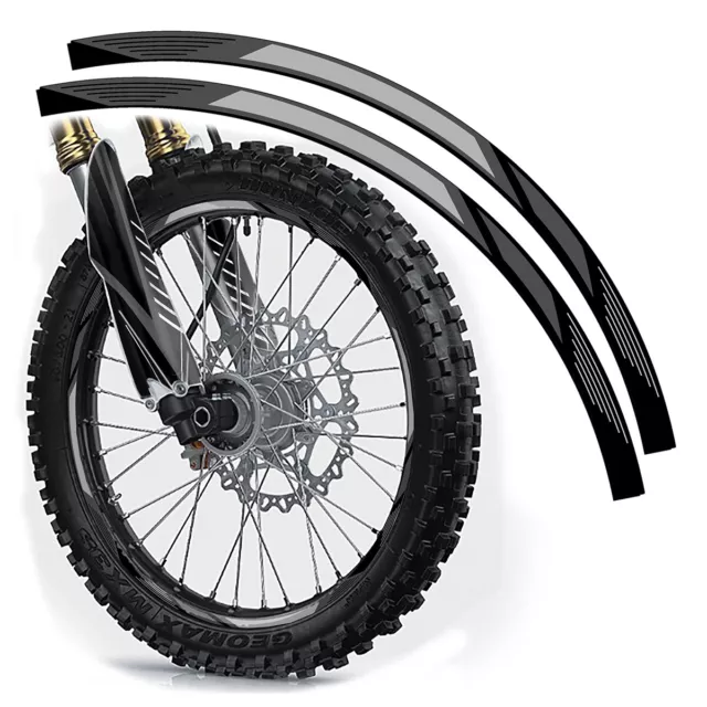 16 & 19 Inch Dirt Bike Cerchi Protezioni Ruota Decal Pellicola Grafiche Moto
