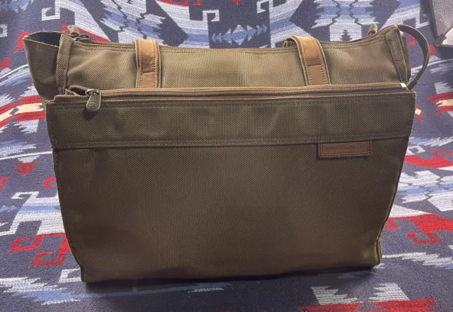 Briggs & Riley Traveler Shopping Tote Bag Ballistic Carry On Laptop Shoulder