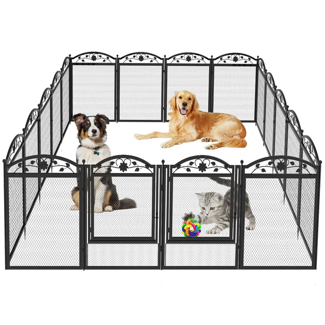Petigi Welpenauslauf Freigehege 100cm Hoch - Flexibler Tierlaufstall Für Welpen & Kleintiere