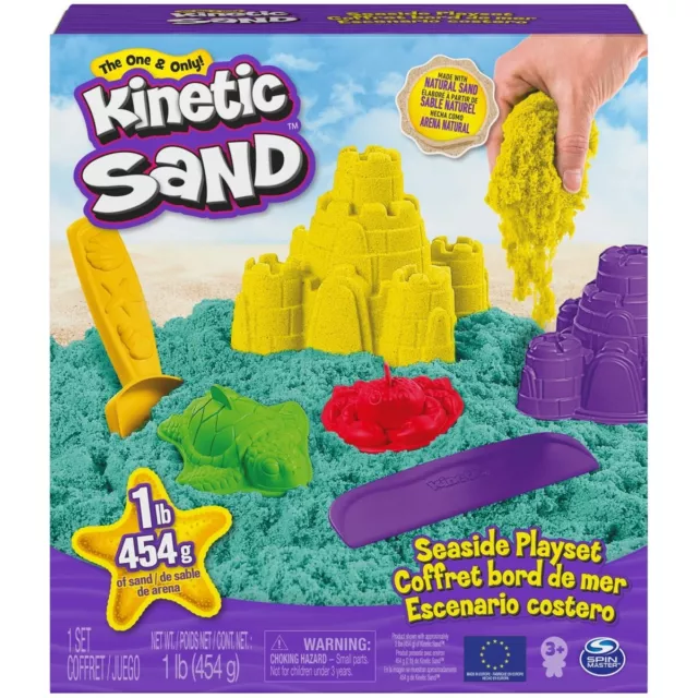 Kinetic Sand - Seaside Playset - 2 COLOURS! -  BRAND NEW SEALED
