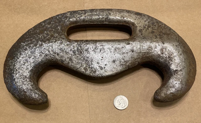 Antique 1920-30’s Oil Oilfield Chain Safety C Link Surface Equipment Co Tulsa OK