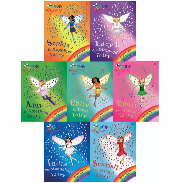 Rainbow Magic Jewel Fairies Collection - 7 Books set series 4 (Books 22-28)