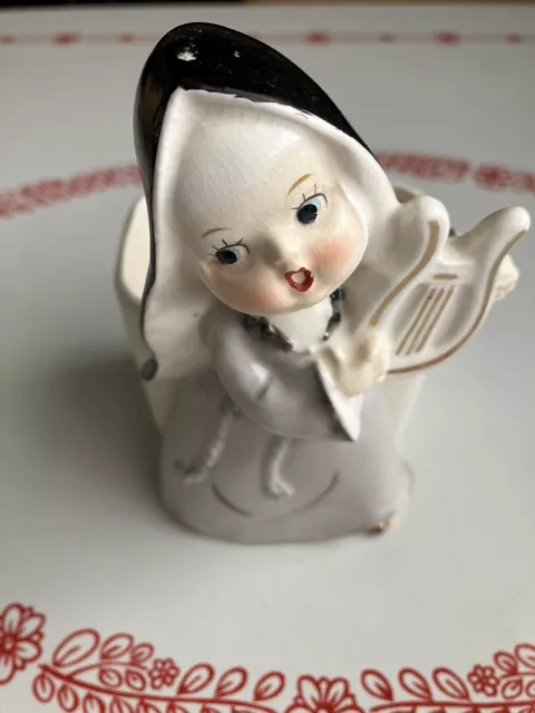 Mid Century Modern Napco Singing Nun 6A/420 Planter - Napkin Holder