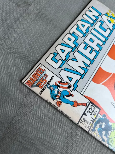 Captain America Volume 1 N°323 Vo En Très Bon État / Very Fine 3