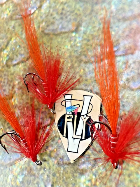 3 Mosche Da Pesca V Fly JC Kinermony Killer Patriot Doppio Salmone &ndash; Multicolore