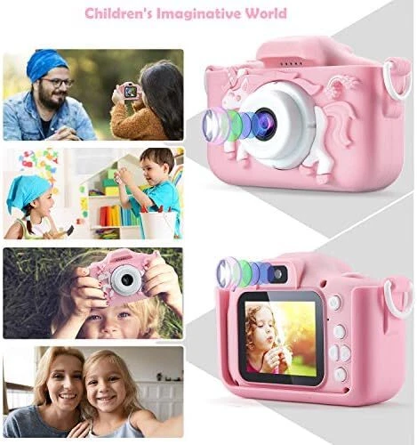 Youerls Kids Camera Children Digital Camera, Rechargeable Digital Camera for Gi 2