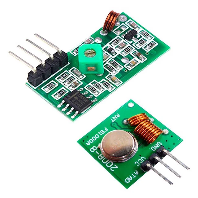 Module Transmetteur Emetteur et Recepteur RF 433Mhz Frequence Radio Sans Fil DIY