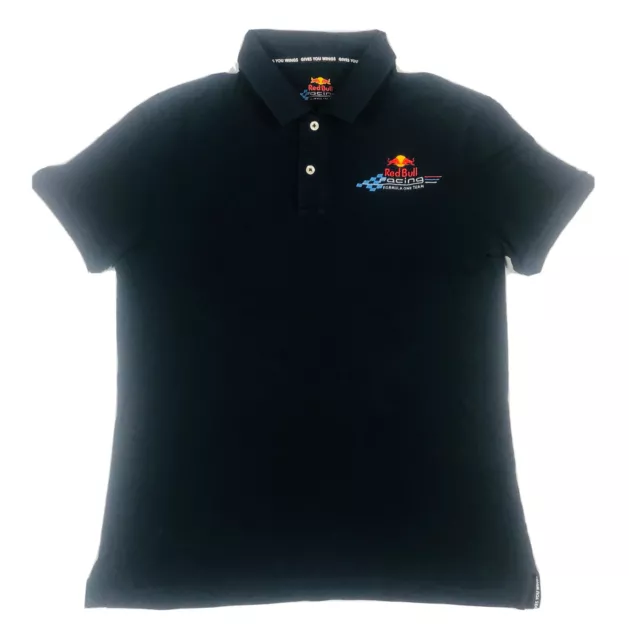 Red Bull Formula One Racing Team F1 Men's Polo Shirt Size Medium Navy Blue