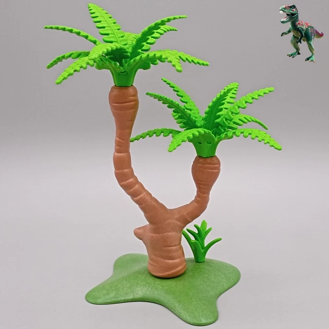 Lot De 2 Bases De Végétation PLAYMOBIL - Arbres Et Plantes Vertes - Pour Scènes De Campagne Ou Forêt