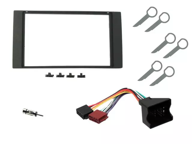 Stereo Panel Radio Double Din Fascia Facia Fitting Kit For Ford C-Max Focus