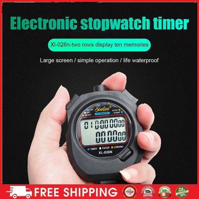 Timer cronometro digitale impermeabile multifunzione sport all'aperto corsa