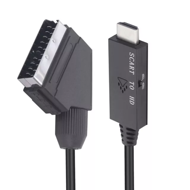SCART zu HDMI Konverter SCART auf HDMI Adapter Video Audio Konverter Videokabel