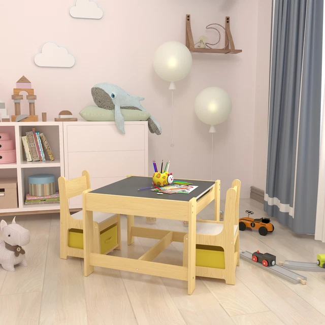 [en.casa] Tavolo per bambini con 2 sedie gruppo seggiolini per bambini mobili per bambini gruppo sedile