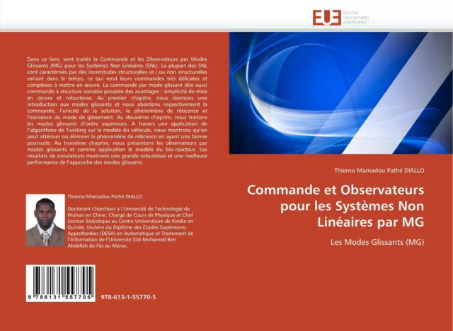Commande et Observateurs pour les Systèmes Non Linéaires par MG Diallo Buch 2011