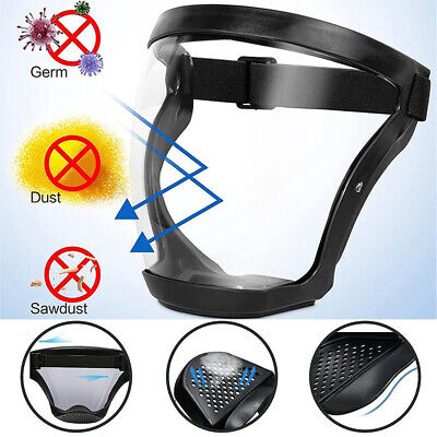 Full Face Anti-Fog Shield Super Protective Mask Safety Transparent Head Cover