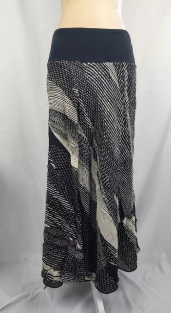 Jones New York Collection Women's Silk Maxi Skirt sz S