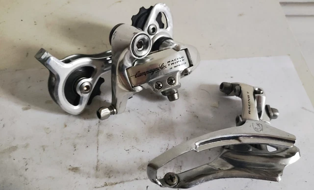 Groupe Campagnolo Athena Vintage 2x8 Vitesses + Cache Visse Rare - Vélo Course