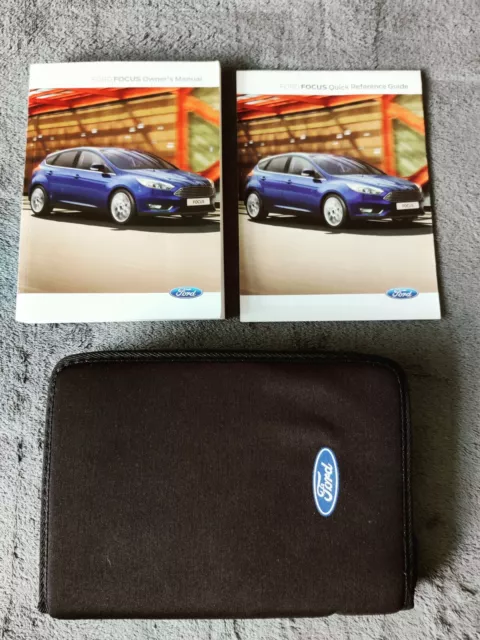 Genuine Ford Focus 2014-2017 Handbook Owners Manual Quick Guide Pack Y-503