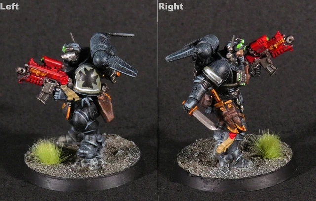 WARHAMMER 40K WELL Painted Space Marines Black Templars Primaris ...