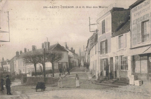 Cpa Essonne 91 Saint Cheron Rue Des Mares