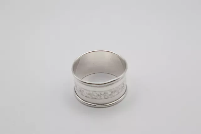 Antique Sterling Silver Napkin Ring Hallmarked Birmingham 1915 3