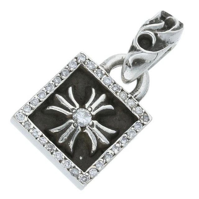 クロムハーツ FRAMED CH PLUS P/D CHROME HEARTS FRAMED Ch Plus P D Framed Ch Plus Pave Diamond Charm