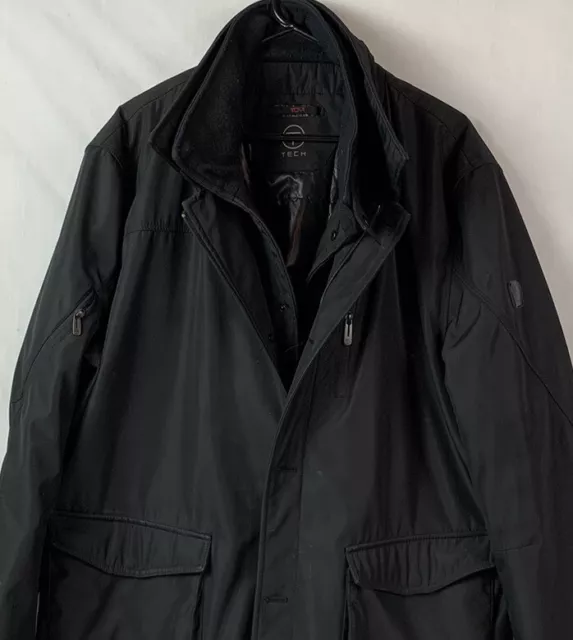 Tumi Jacket Tech Coat Black Full Zip Insulated Casual Polyester Mens 2XL XXL