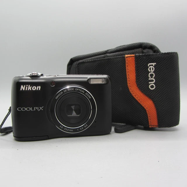 NIKON DIGITAL CAMERA Coolpix L26 16.0MP Black Tested £74.99 PicClick UK