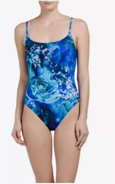 GOTTEX Women’s Magista One-Piece Floral Swimsuit NWT Blue Multi 6