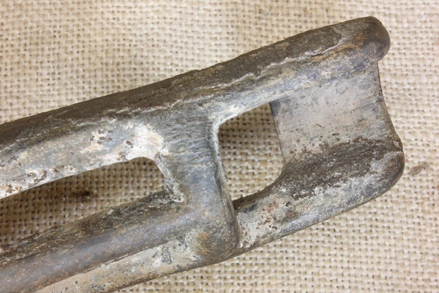 Old 1" Flag Pole bracket holder rustic EXTRA heavy duty cast iron galvanized 7