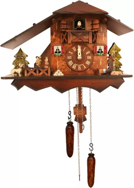 428QMT Engstler Battery-Operated Cuckoo Clock - Full Size - 9.5" H X 14" W X 6.5
