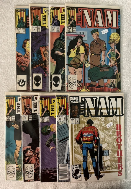 Marvel Comics 1986-87 THE NAM Lot Of 9 🔥 Marvel Comics 1986-87 THE NAM Lot Of 9 🔥