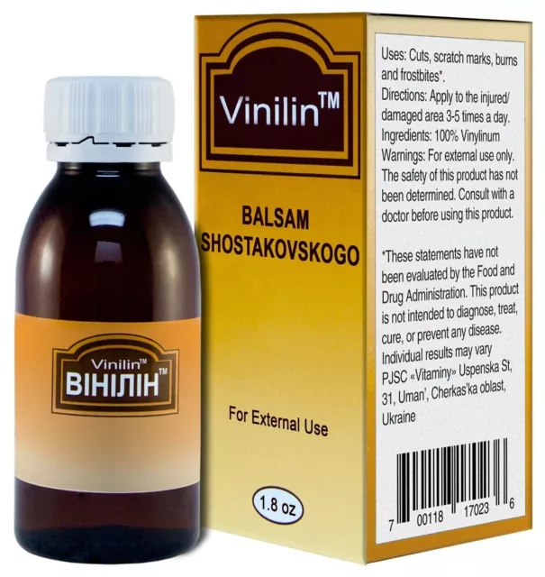 Vinilin Vinylinum balm Shostakovsky Balsam Antiseptic Antibacterial Burns 50g