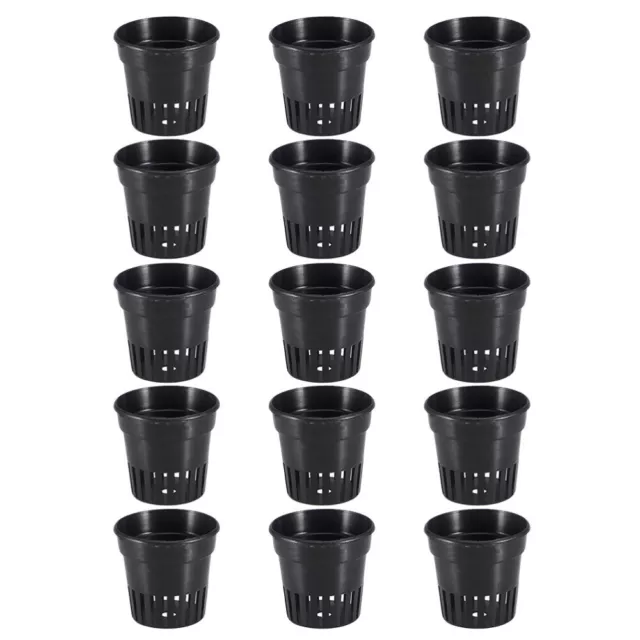 15 Pcs Pflanzenbecher Gartennetzbecher Wasser Korb Pflanzenzuberhör Hydroponik