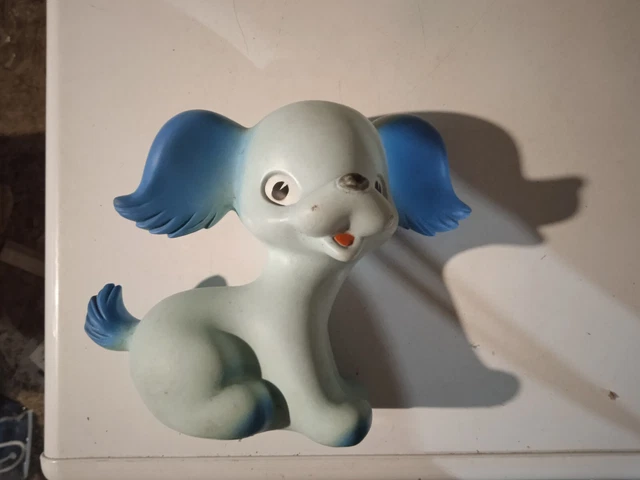 Jouet Ancien Autocar Pullman 'Flèche Bleue' - Plastique Souple - 23cm