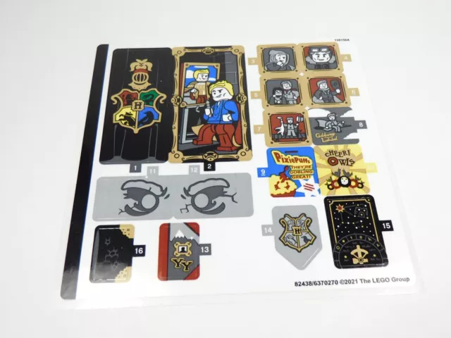 LEGO Harry Potter 76389 Hogwarts Chamber of Secrets Stickers Decals ONLY