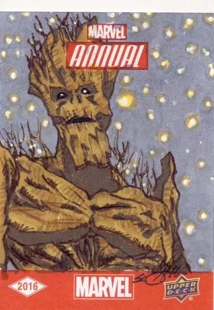 2016 Marvel Annual Sketch Card Scott Groot