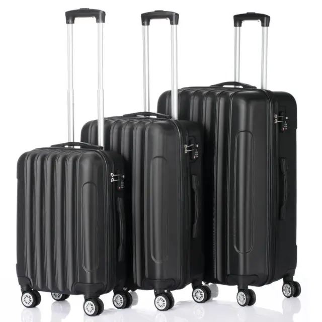 20 24 28" Luggage 3 Piece Set Suitcase Spinner Hardshell Lightweight TSA Lock 2