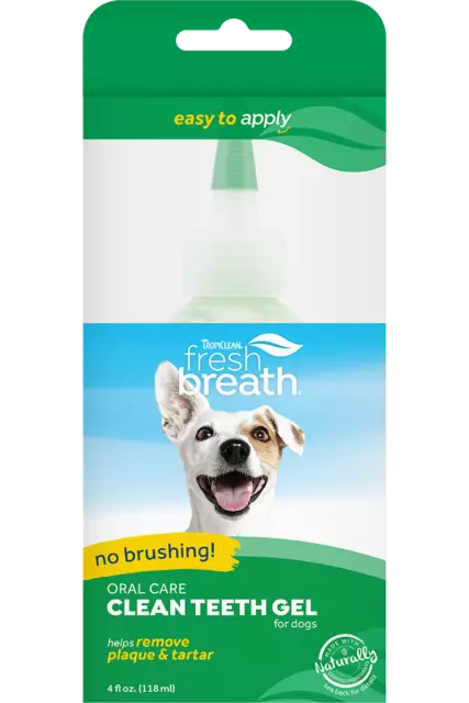 TropiClean Fresh Breath Clean Teeth Gel for Dogs 118ml