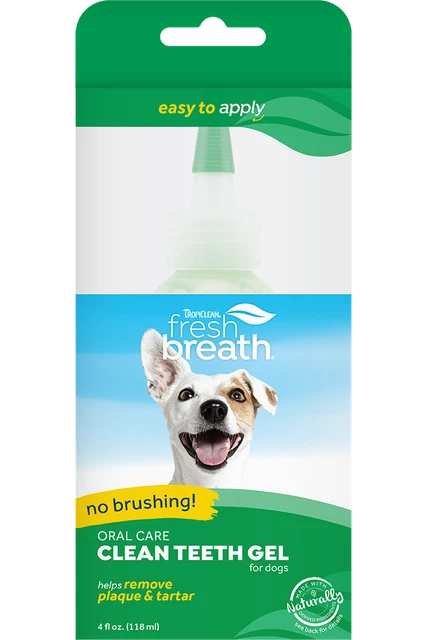 TropiClean Fresh Breath Clean Teeth Gel for Dogs 118ml