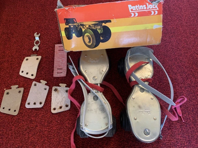 Lot De 6 Patins à Roulettes Anciens Jack, Pointure 36~40, Neufs Jamais Utilisés